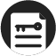 paper with key icon